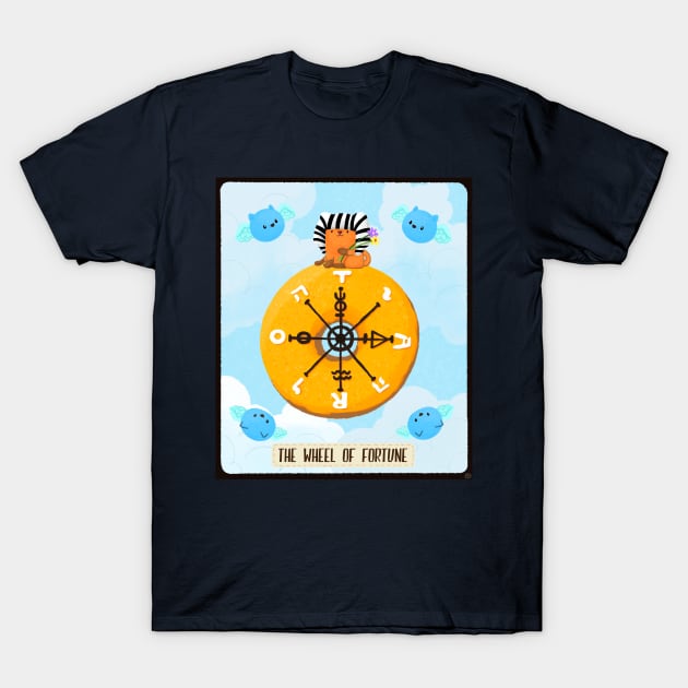 Dessert Tarot card-The Wheel of Fortune T-Shirt by BBvineart